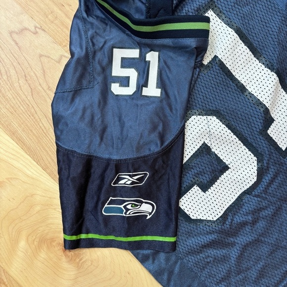 Reebok NFL Seattle Seahawks Blue Football Irvin/Oluwatimi #51 Jersey - Picture 4 of 8